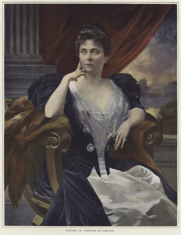 Porträt von Madame la Comtesse de Kersaint von Francois Flameng