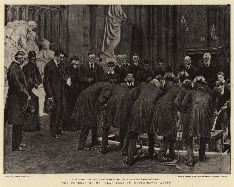 Die Beerdigung von Mr. Gladstone in der Westminster Abbey von Frank Dadd