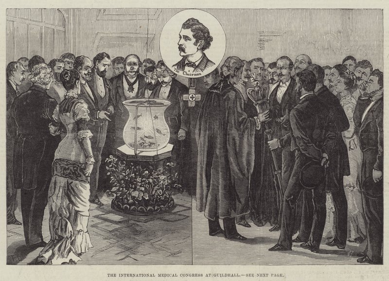 Der Internationale Medizinische Kongress in der Guildhall von Frank Dadd