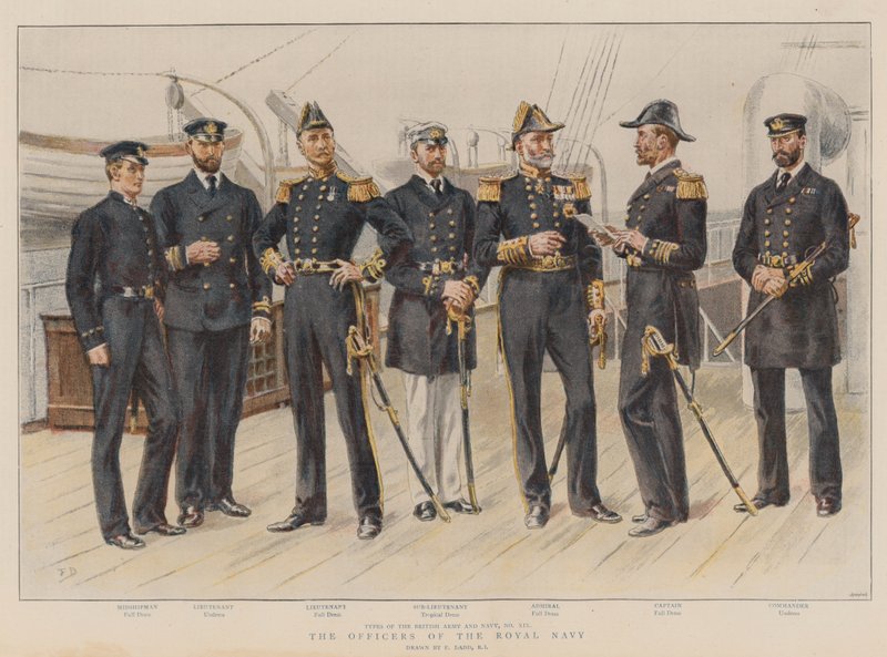 Die Offiziere der Royal Navy von Frank Dadd