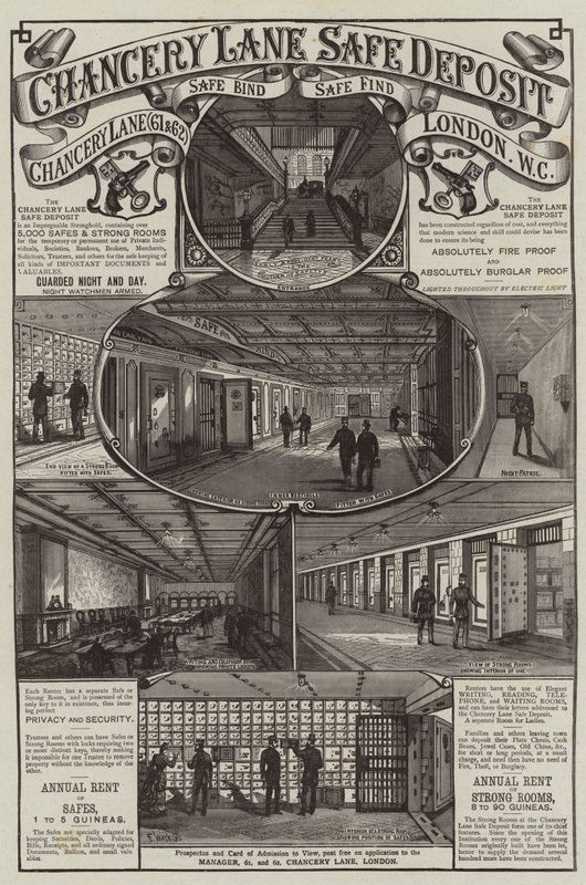 Werbung, Chancery Lane Safe Deposit von Frank Watkins
