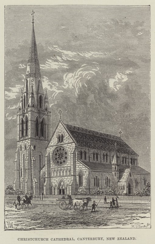 Christchurch Cathedral, Canterbury, Neuseeland von Frank Watkins