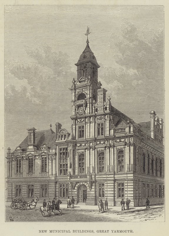 Neue städtische Gebäude, Great Yarmouth von Frank Watkins