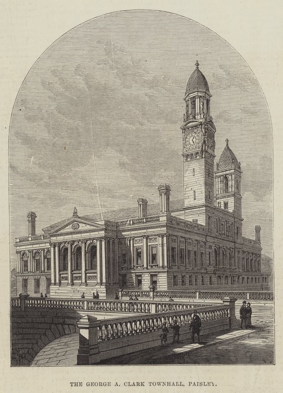 Das George A Clark Rathaus, Paisley von Frank Watkins
