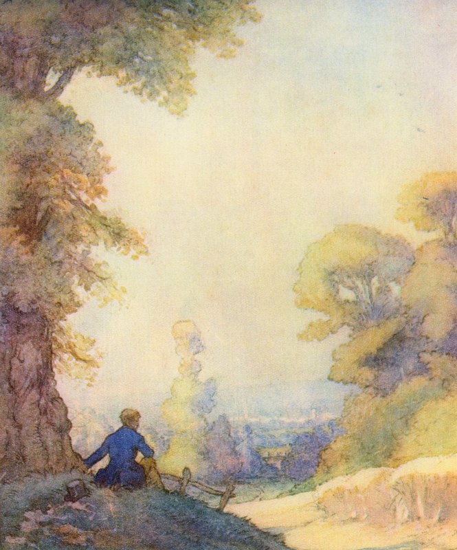 Illustration für The Scholar-Gipsy von Matthew Arnold von Frank Adams