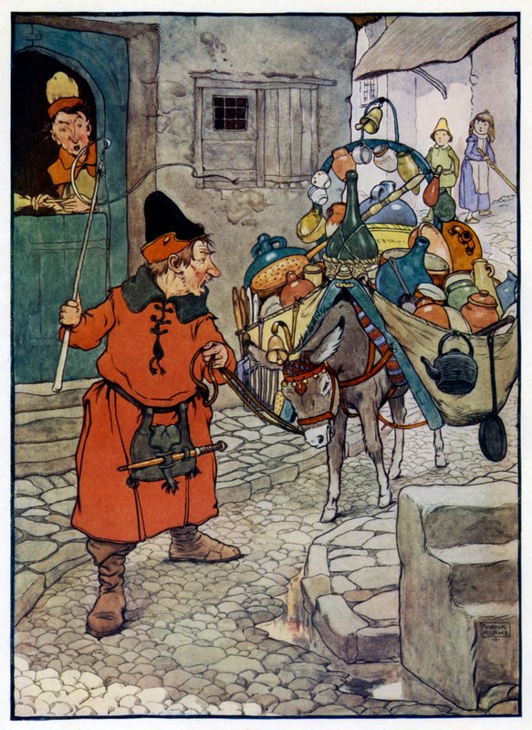 Illustration für die Geschichte von Tom, dem Pfeifersohn von Frank Adams