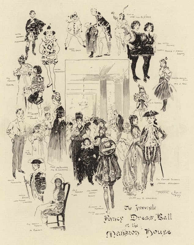Der Jugendkostümball im Mansion House von Frank Craig