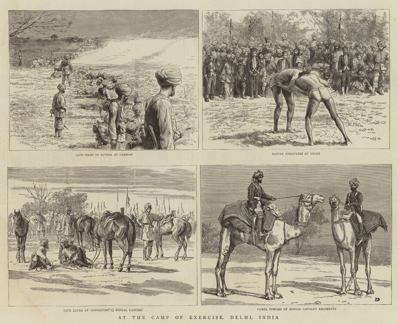 Im Übungslager, Delhi, Indien von Frank Dadd