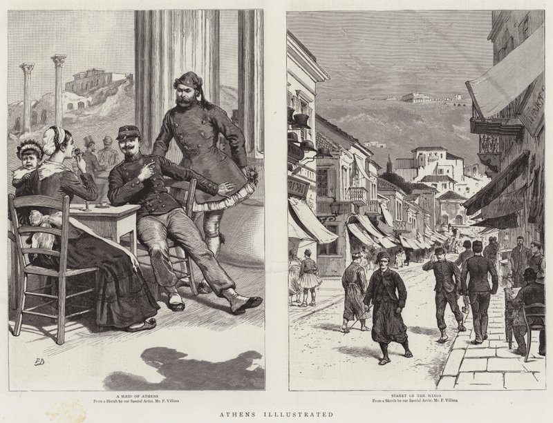 Athen illustriert von Frank Dadd