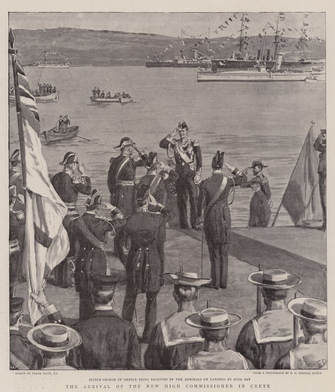 Die Ankunft des neuen Hochkommissars auf Kreta von Frank Dadd