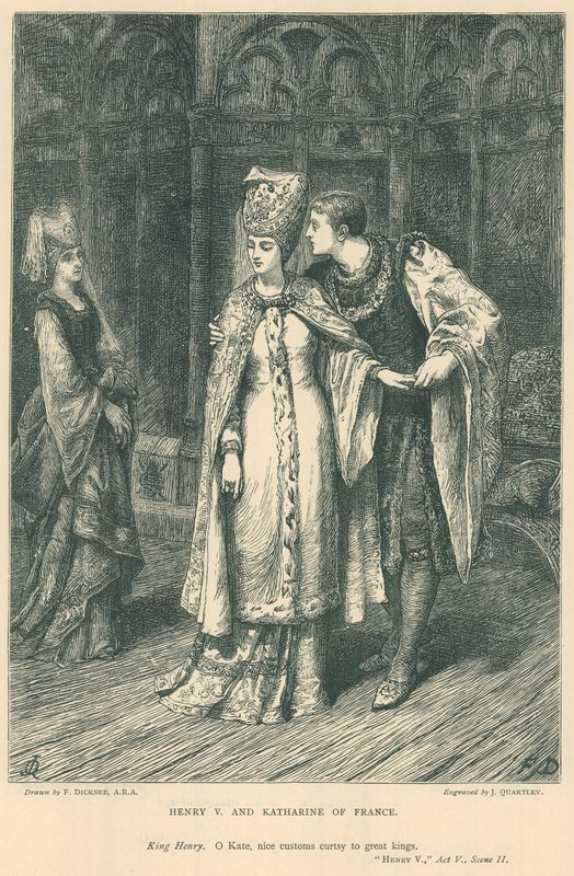 Illustration für Shakespeares König Heinrich V von Frank Dicksee