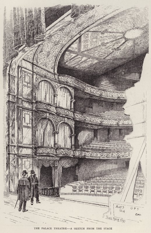 Innenraum des Palace Theaters, London von Frank Murray