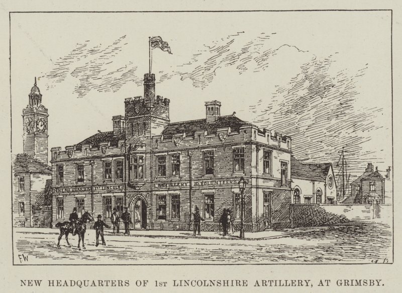 Neues Hauptquartier der 1. Lincolnshire Artillery in Grimsby von Frank Watkins
