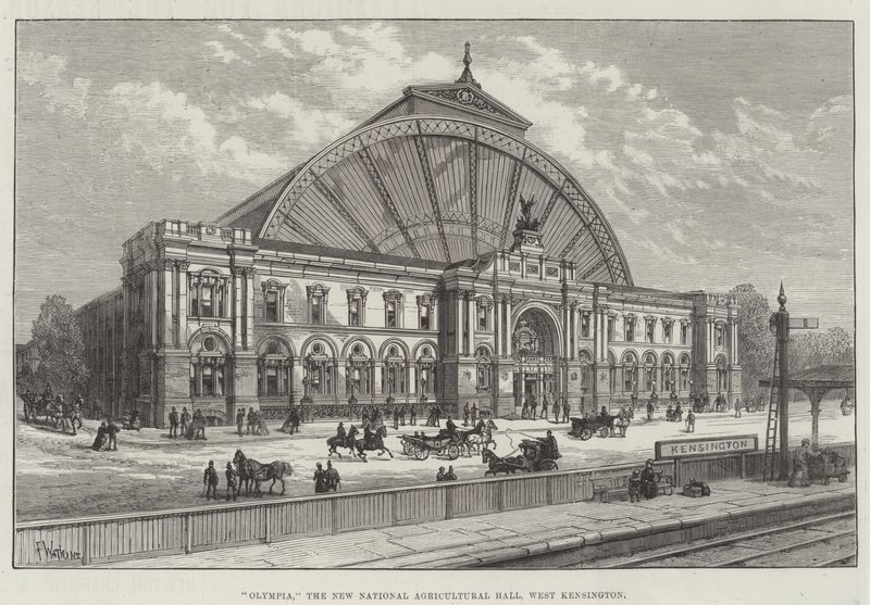 Olympia, die neue nationale Landwirtschaftshalle, West Kensington von Frank Watkins