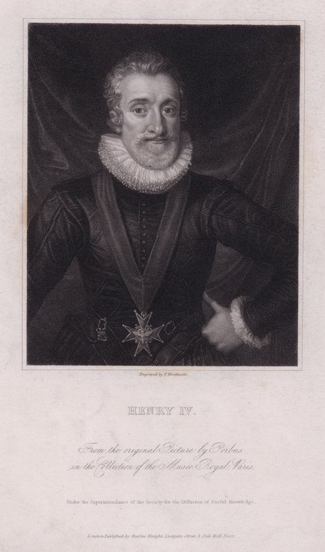 Heinrich IV., König von Frankreich (Stich) von Frans II (after) Pourbus