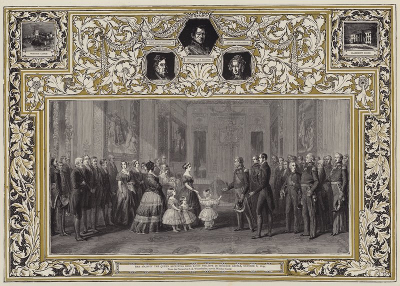 Ihre Majestät die Königin empfängt König Louis Philippe im Windsor Castle, 8. Oktober 1844 von Franz Xaver Winterhalter