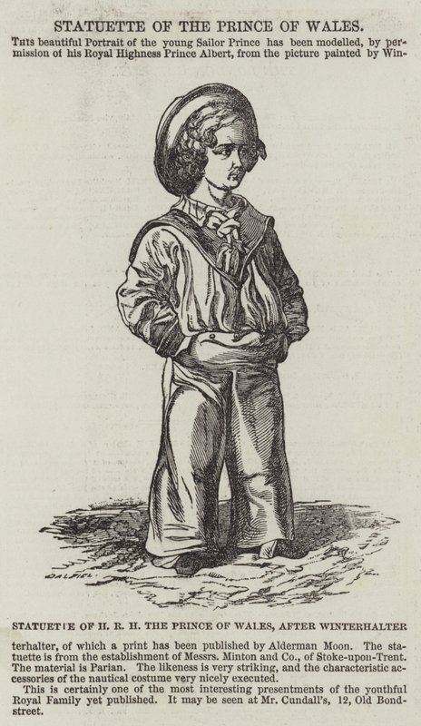 Statuette von HRH dem Prinzen von Wales von Franz Xaver Winterhalter