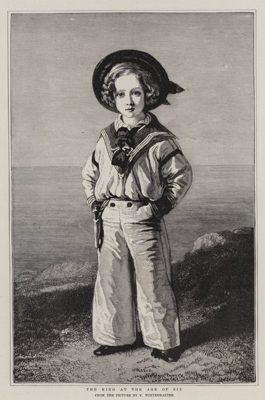 Der König im Alter von sechs Jahren von Franz Xaver Winterhalter