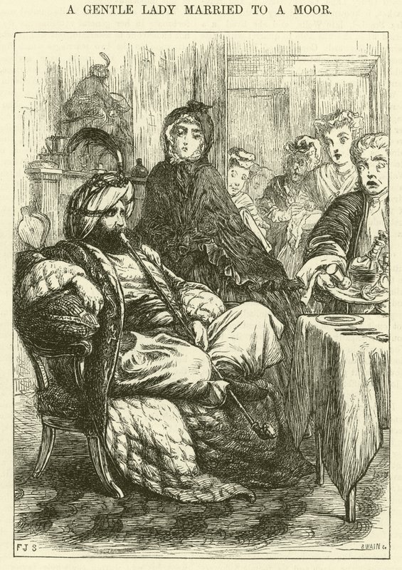 Eine sanfte Dame, die einen Mauren heiratete von Frederic James Shields