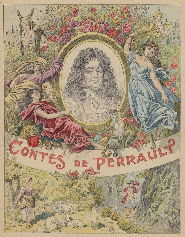 Titelbild-Illustration für Les Contes de Perrault von Frederic Theodore (after) Lix