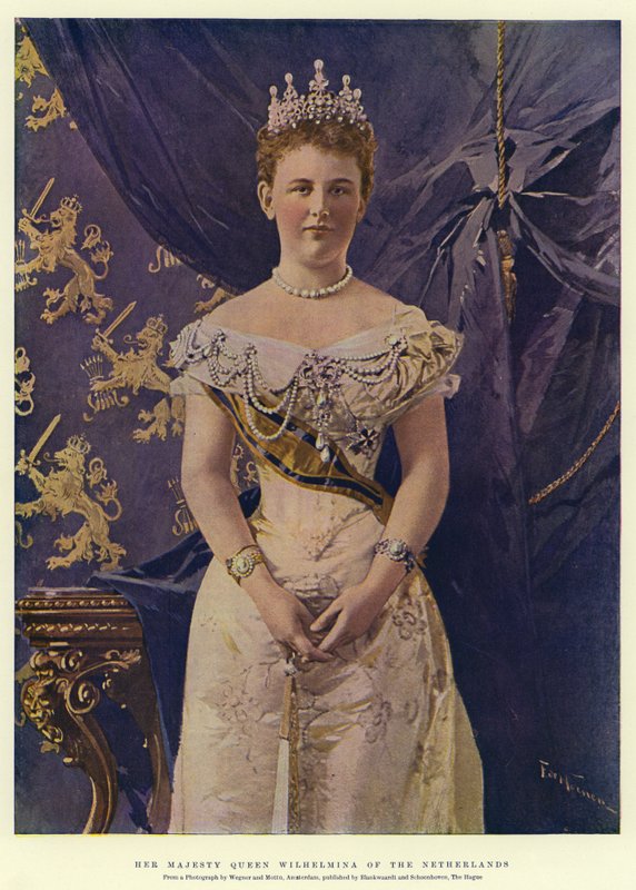 Ihre Majestät Königin Wilhelmina der Niederlande von Frederic de Haenen