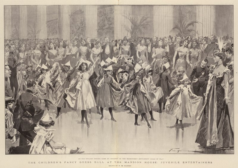 Der Kinderkostümball im Mansion House, junge Entertainer von Frederic de Haenen