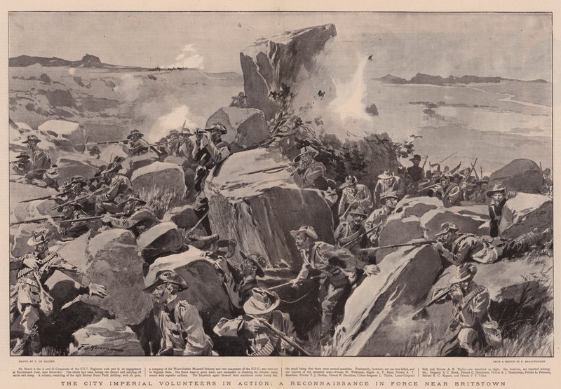 Die City Imperial Volunteers im Einsatz, eine Aufklärung in der Nähe von Britstown von Frederic de Haenen