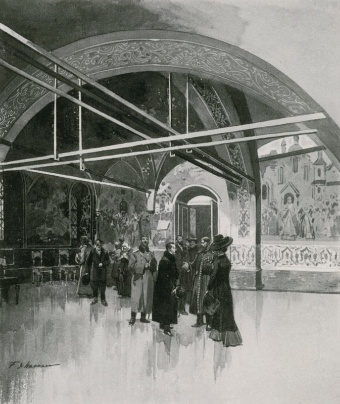 Die kleine goldene Palata oder Zarenhalle im Kreml von Frederic de Haenen