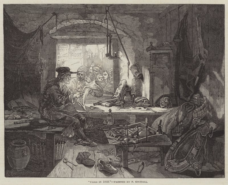Paris im Jahr 1848 von Frederick Goodall
