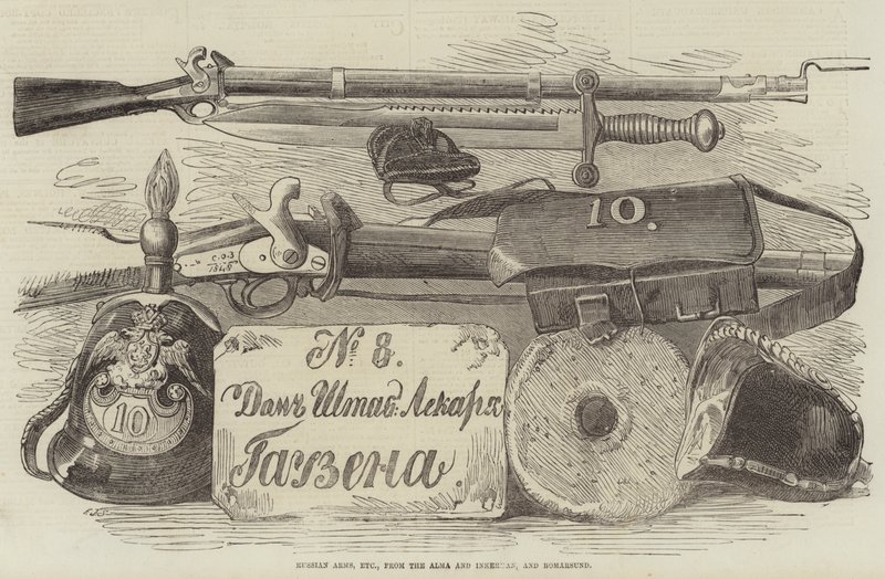 Russische Waffen usw., von der Alma und Inkerman und Bomarsund von Frederick John Skill