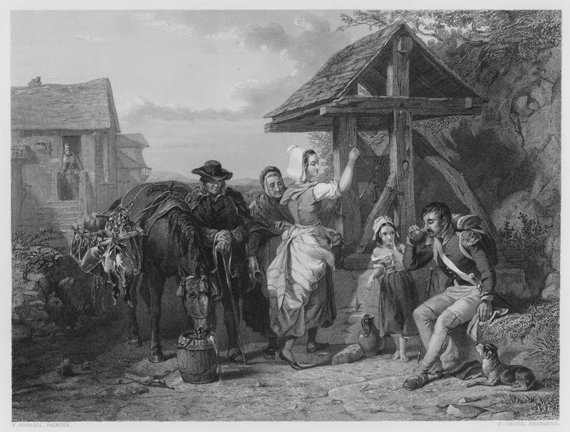 Der müde Soldat, aus dem Bild in der Vernon-Galerie von Frederick (after) Goodall