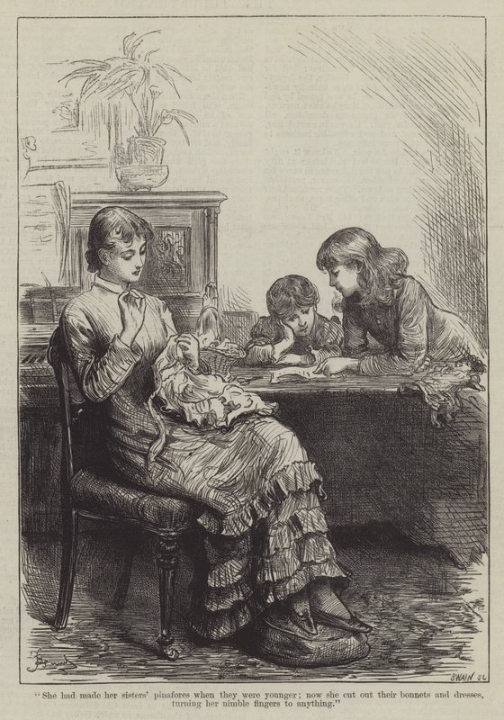 Menschen, die ich getroffen habe, die Gouvernante (Gravur) von Frederick (attr. to) Barnard