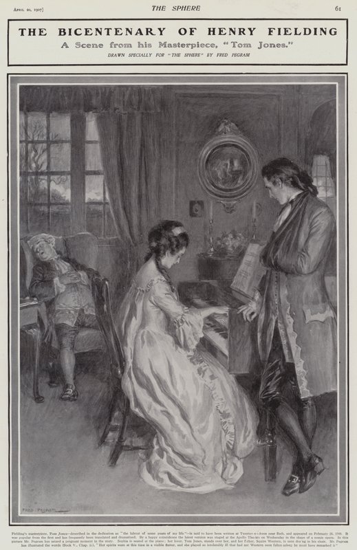 Eine Szene aus Henry Fieldings Tom Jones von Frederick Pegram
