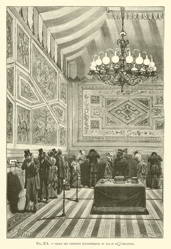 Hörsaal für Telefonvorführungen im Palais de l