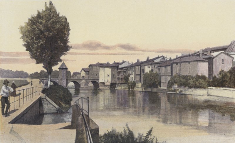 Bar-le-Duc, Die Notre-Dame-Brücke über die Ornain von French Photographer