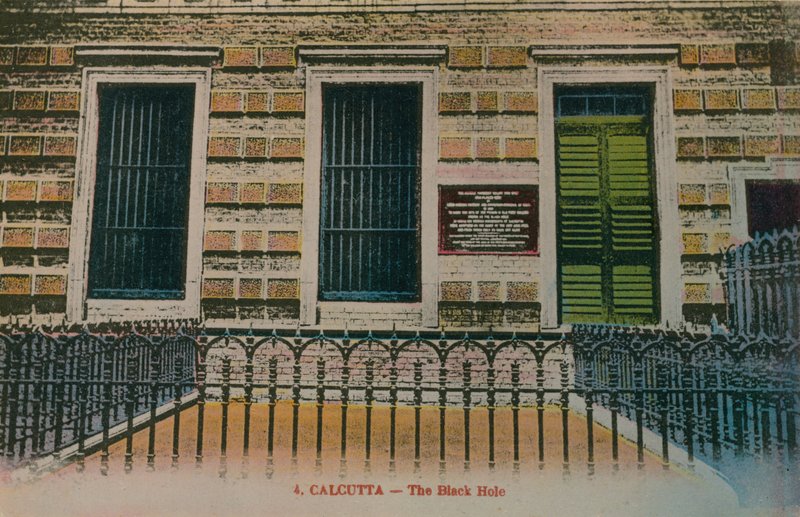 Kalkutta - Das Schwarze Loch. Postkarte gesendet im Jahr 1913 von French Photographer