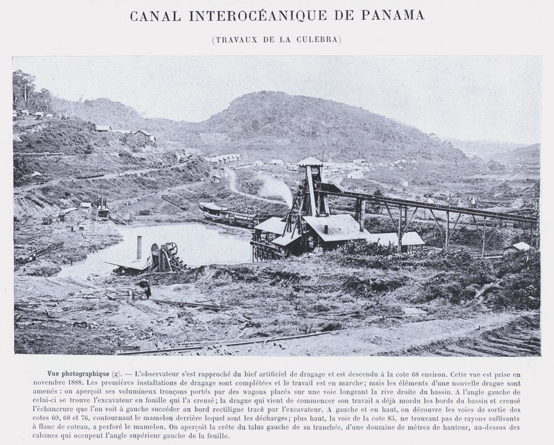 Panamakanal, Arbeiten an der Culebra von French Photographer