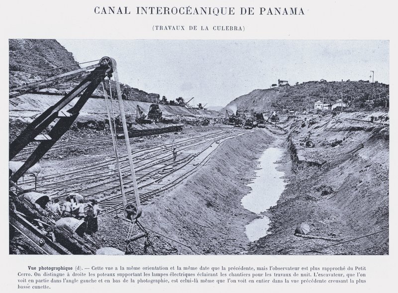 Panamakanal, Arbeiten an der Culebra von French Photographer