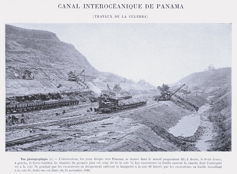 Panamakanal, Arbeiten an der Culebra von French Photographer