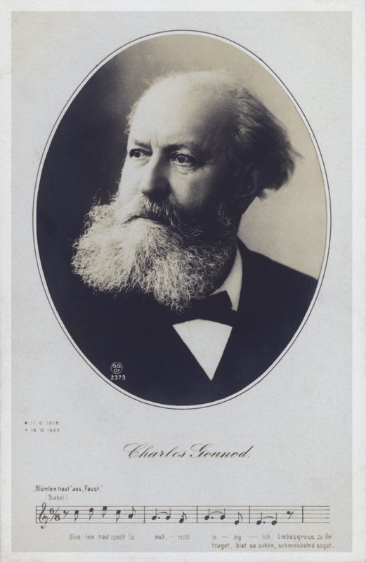 Charles Gounod, französischer Pianist und Komponist von French Photographer
