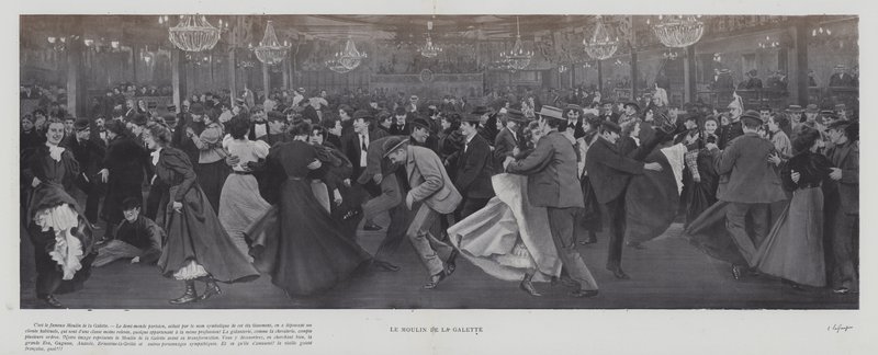 Tanzen im Moulin de la Galette, Paris von French Photographer