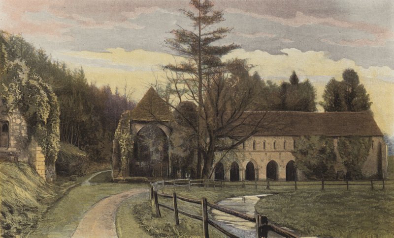 Fontaine-Guerard, Alte Abtei (Gesamtansicht) von French Photographer