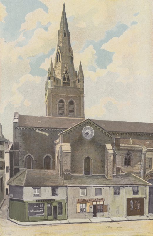 Grenoble, Kirche Saint-André, Nordseite von French Photographer