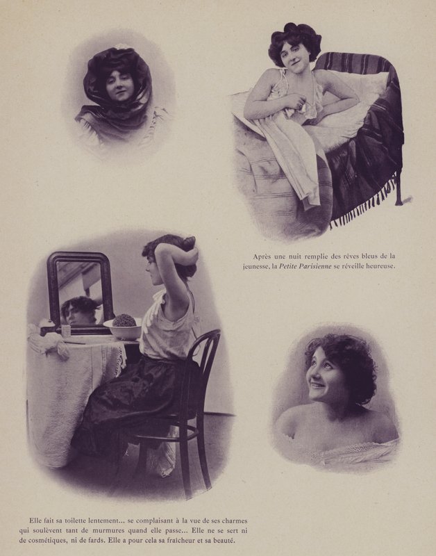 Illustration für Petites Parisiennes (d.h. junge arbeitende Mädchen in Paris) (s/w Foto) von French Photographer