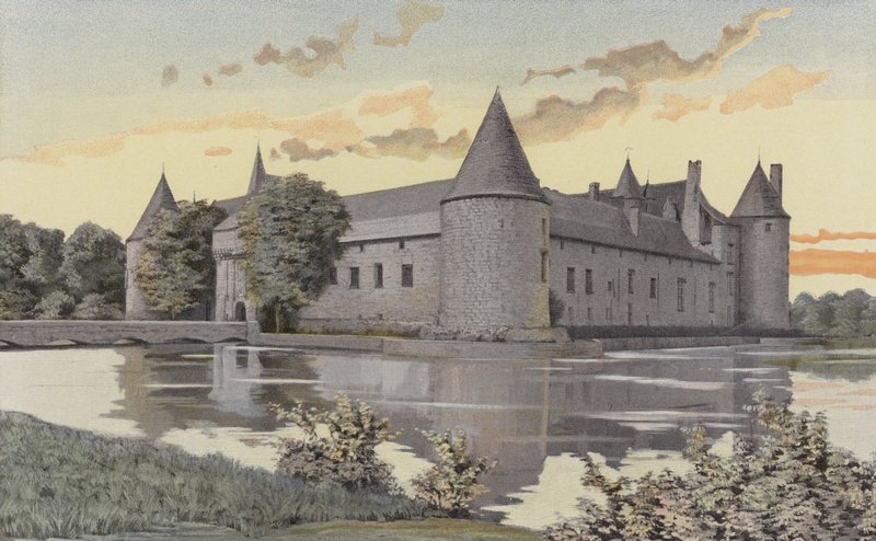 Le Plessis-Bourre, Schloss, Ensemble S W von French Photographer