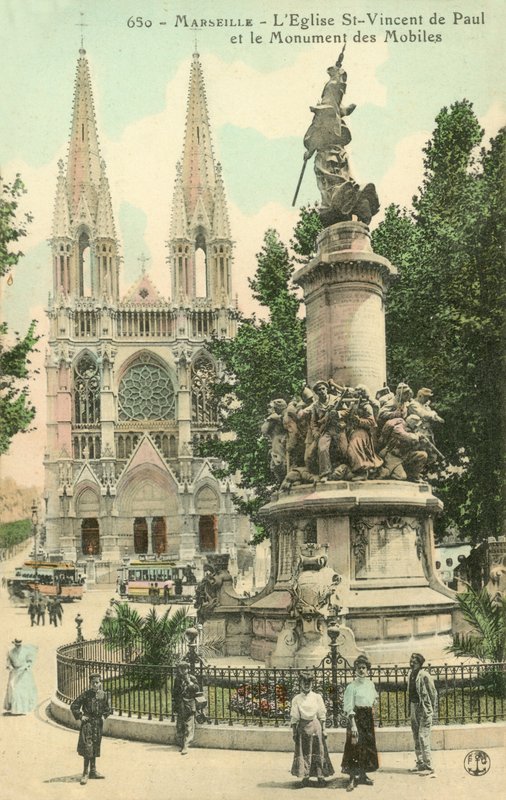 Marseille, Kirche St-Vincent De Paul, Das Denkmal der Mobilen von French Photographer