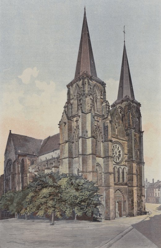 Mezieres, Kirche, Gesamtansicht NW von French Photographer