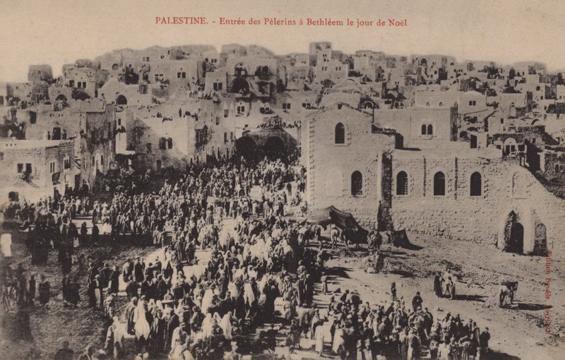 Palästina, Einzug der Pilger nach Bethlehem am Weihnachtstag von French Photographer