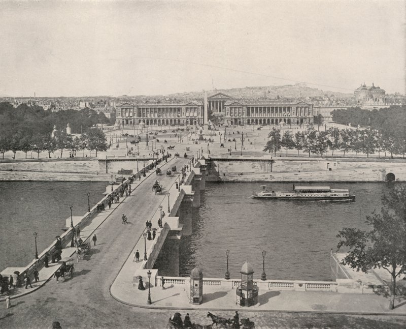 Paris: Blick auf den Place de la Concorde, Blick nach Norden von French Photographer
