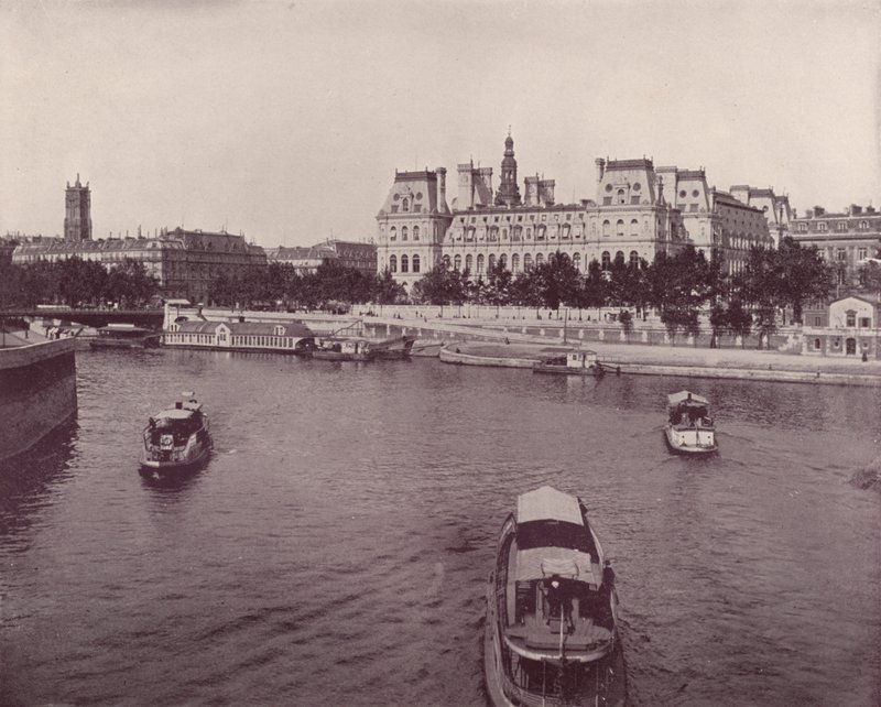 Paris: Hôtel de Ville, von der Flussseite von French Photographer